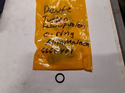 Turbon paluuputken o-rengas