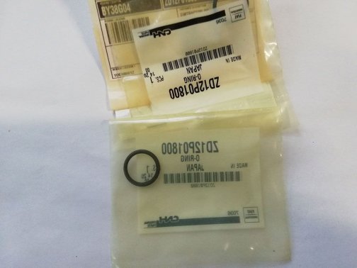 Hydraulic pump o-ring